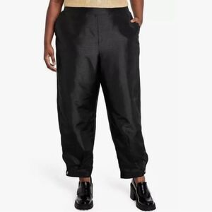 KIKA VARGAS x by Target Black Tapered Pants with Scalloped Pockets Size 4X